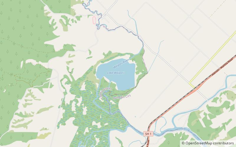 Lake Waipori location map