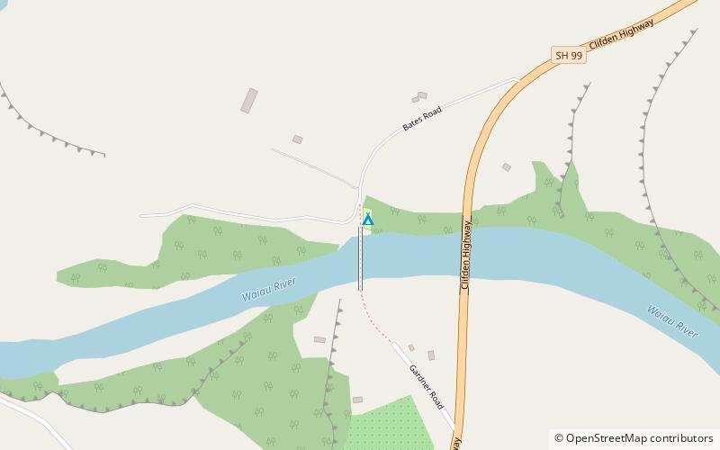 Clifden Suspension Bridge location map