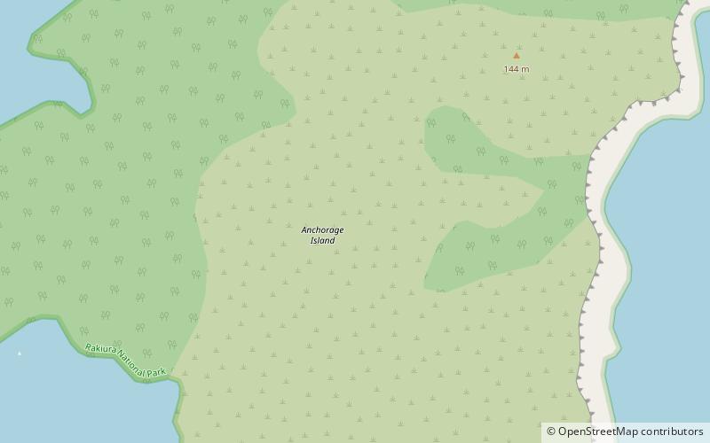 anchorage island rakiura national park location map