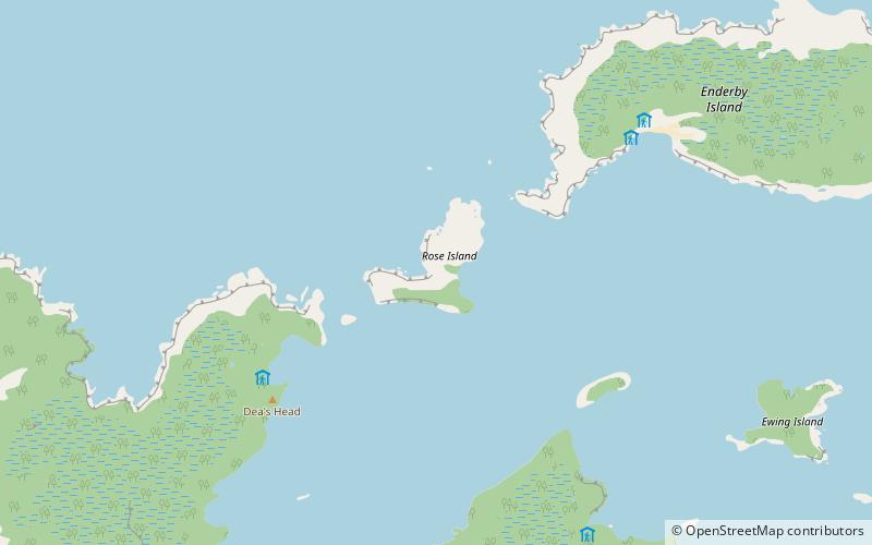rose island location map