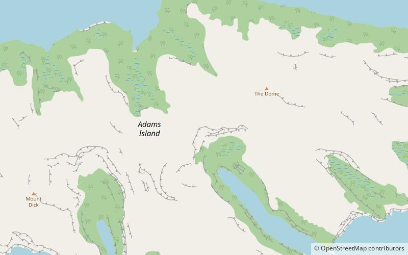 mount dick adams island location map