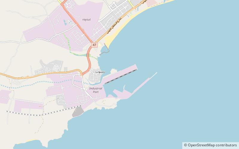 port of salalah location map