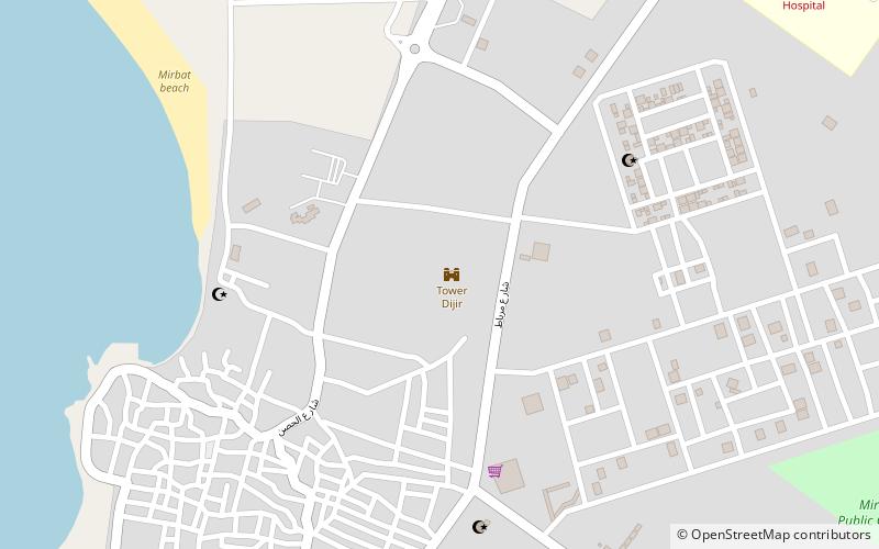 mirbat castle location map
