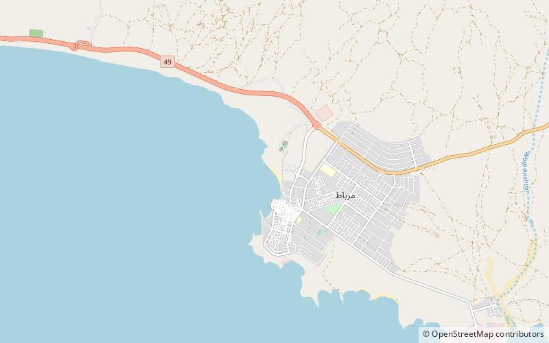 mirbat beach location map