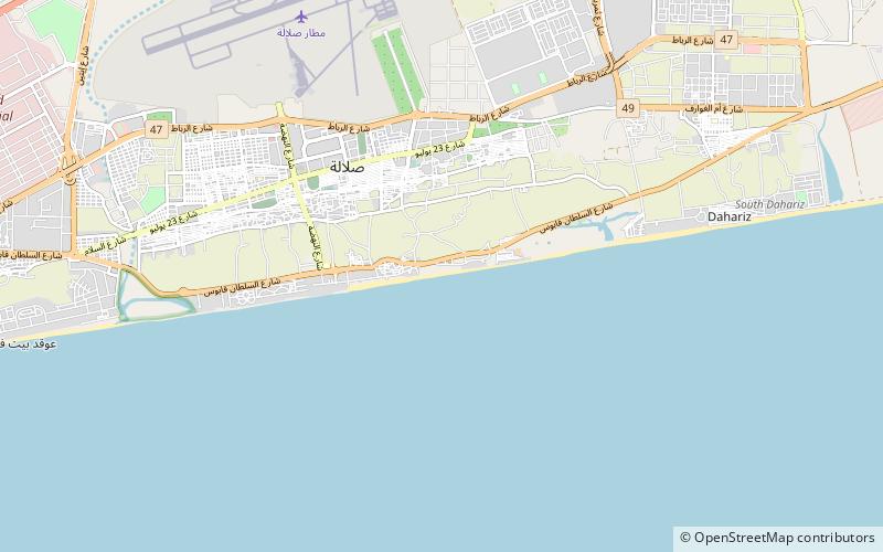 edge beach salalah location map