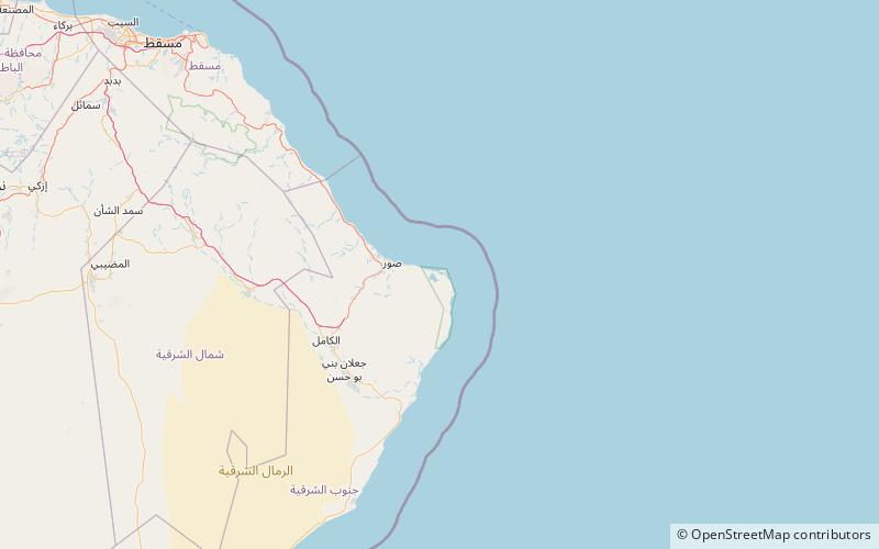 Ras al Hadd location map