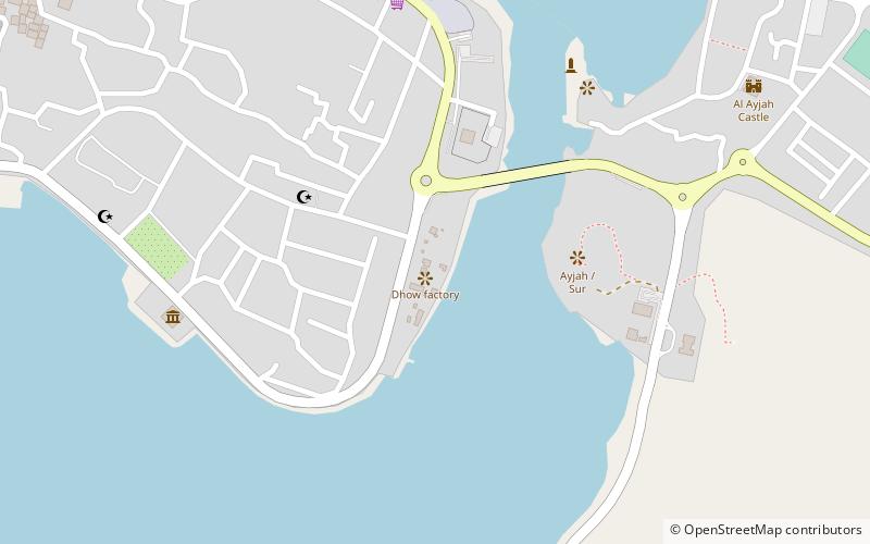 dhow shipyard sur location map