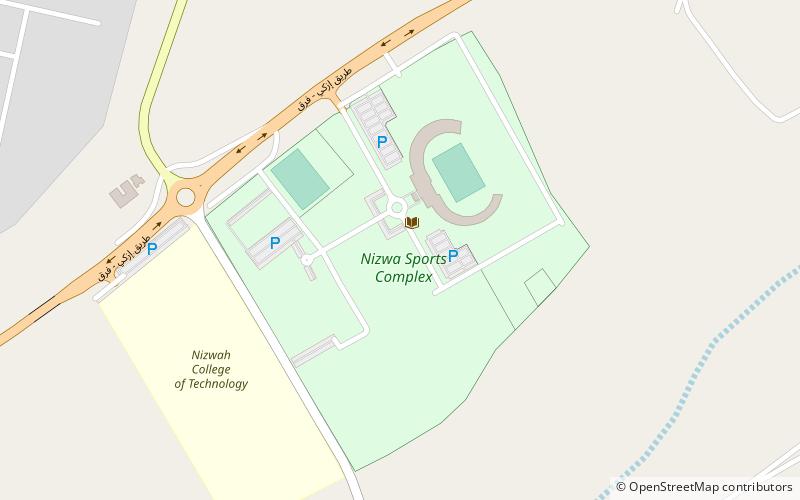 nizwa sports complex location map