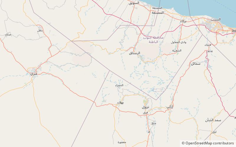 Jebel Akhdar location map