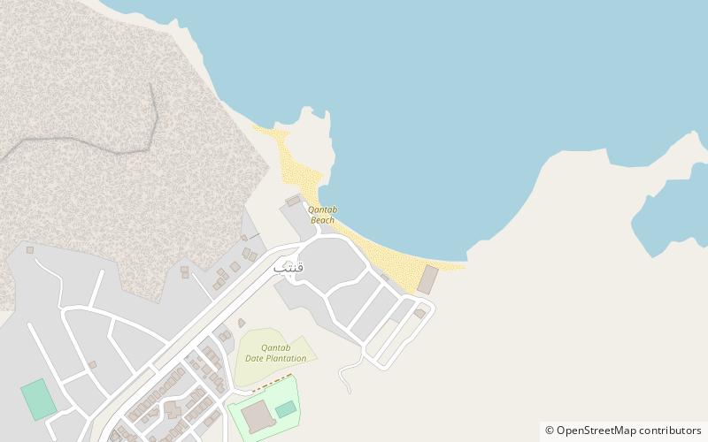 qantab beach muscat location map