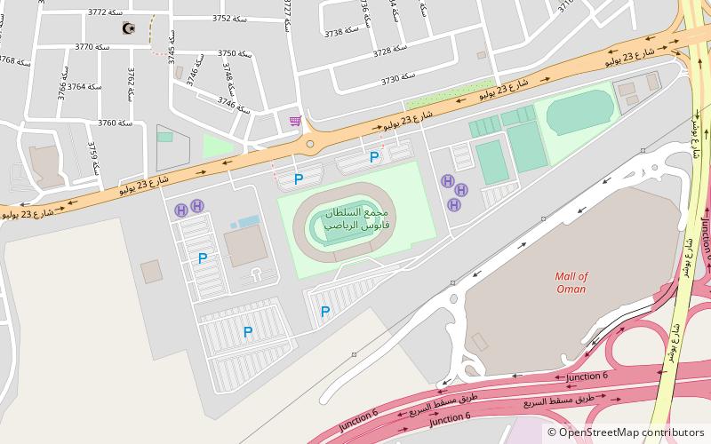 Sultan Qaboos Sports Complex location map