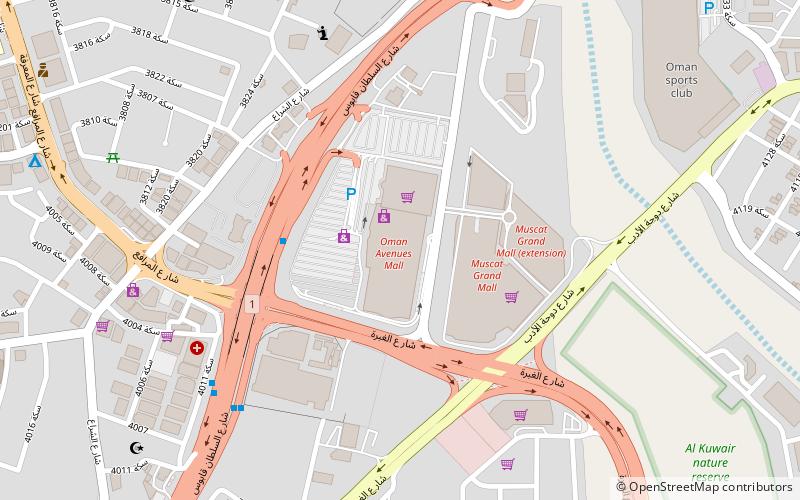 Oman Avenues Mall location map