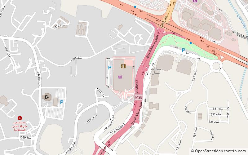qurum city centre maskat location map