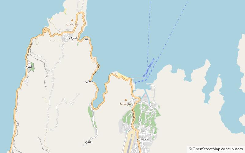 bassa beach khasab location map