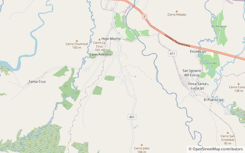 Las Lajas location map