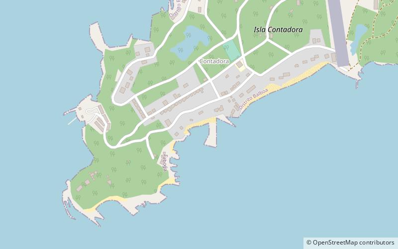 playa camaron contadora island location map