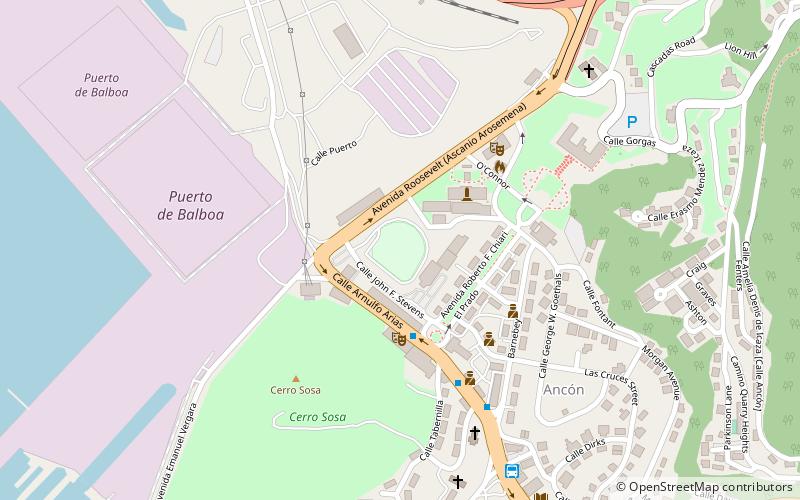 stade municipal de balboa panama location map