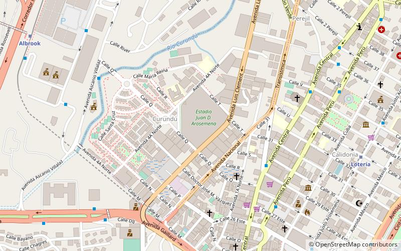 estadio juan demostenes arosemena panama city location map