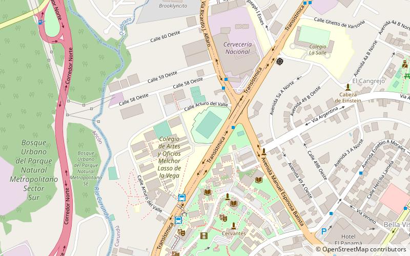 estadio javier cruz panama city location map