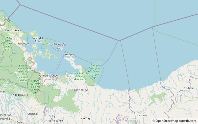 Isla Escudo de Veraguas location map