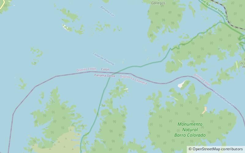 Gatun Lake location map