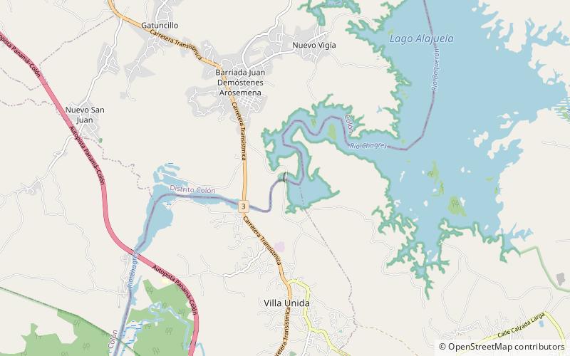 Lac Alajuela location map