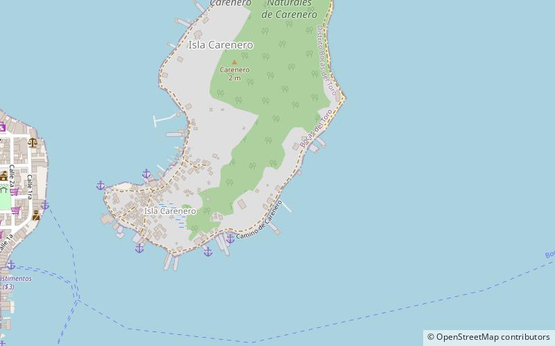 isla carenero location map