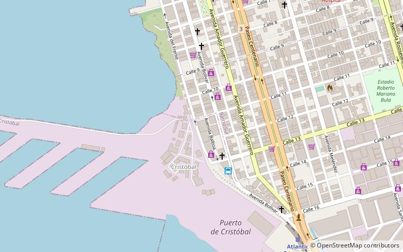 plaza cristobol colon location map