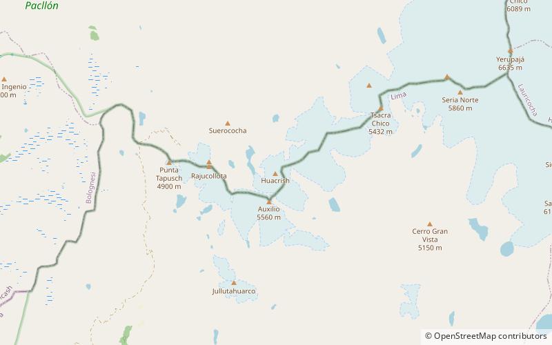 Huacrish location map