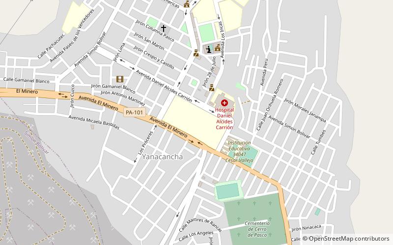 Universidad Nacional Daniel Alcides Carrión location map