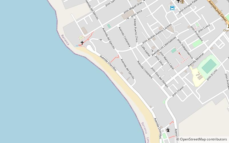 Playa Chorrillos location map