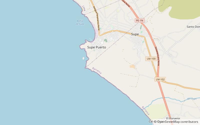 Aspero location map