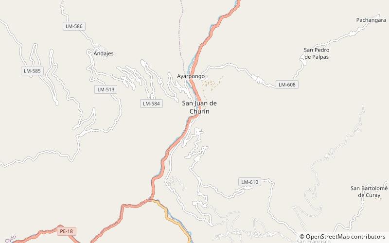 Churín location map