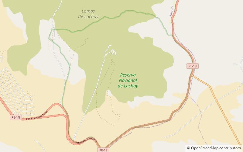 Lomas de Lachay National Reserve location map