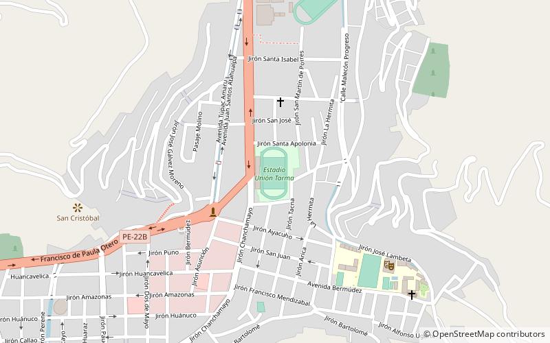 Estadio Unión Tarma location map