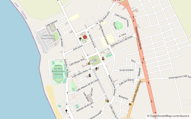 plaza de armas chancay location map