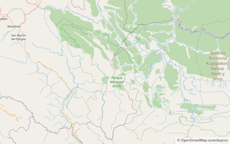 reserva comunal machiguenga parque nacional otishi location map