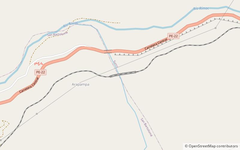 Verrugas-Brücke location map