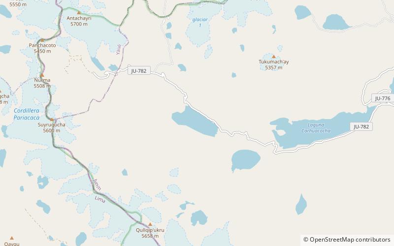 lake azulcocha location map