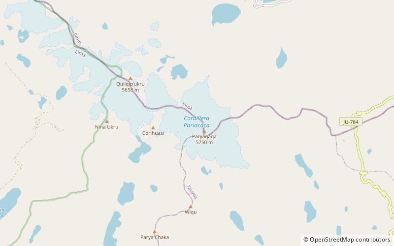 Pariacaca location map