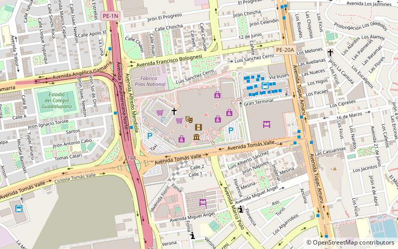Plaza Norte location map