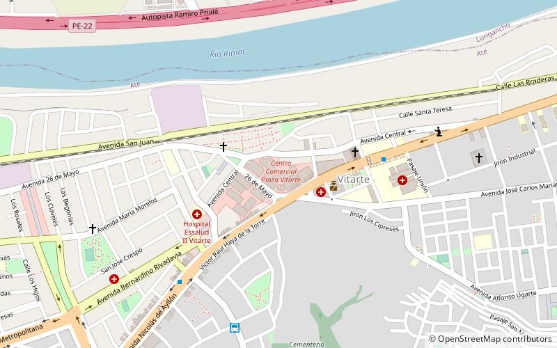 centro comercial plaza vitarte lima location map