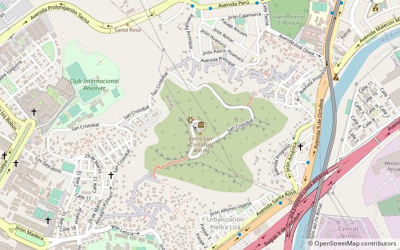 Cerro San Cristóbal location map