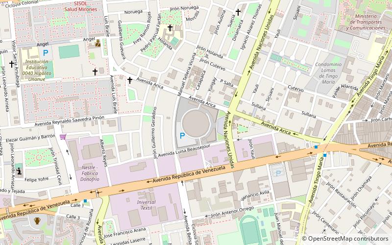 coliseo amauta lima location map