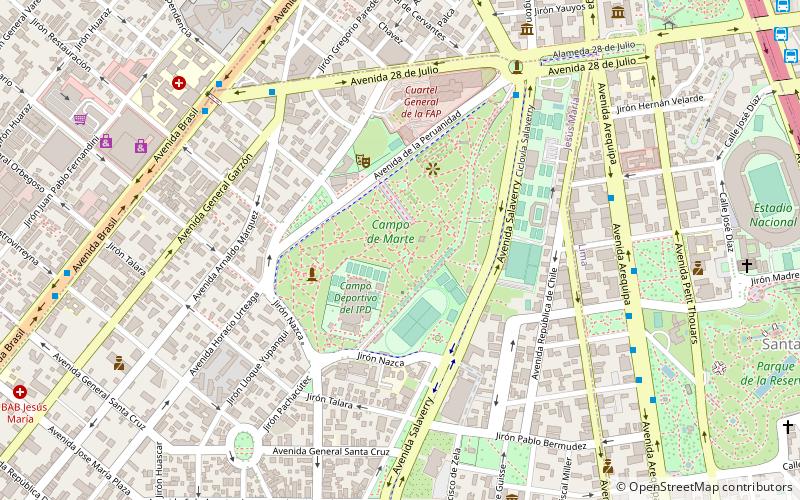 Campo de Marte location map