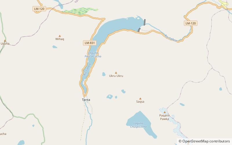 ukru ukru reserva paisajistica nor yauyos cochas location map