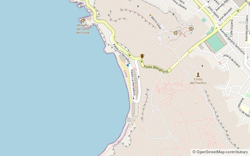 playa la herradura lima location map
