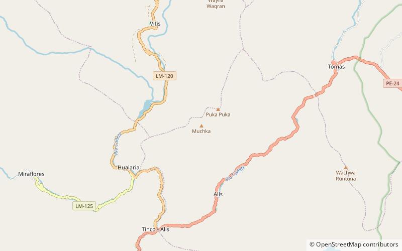 muchka reserva paisajistica nor yauyos cochas location map