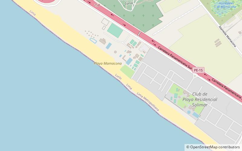 playa mamacona location map
