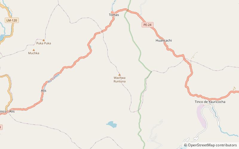 wachwa runtuna location map
